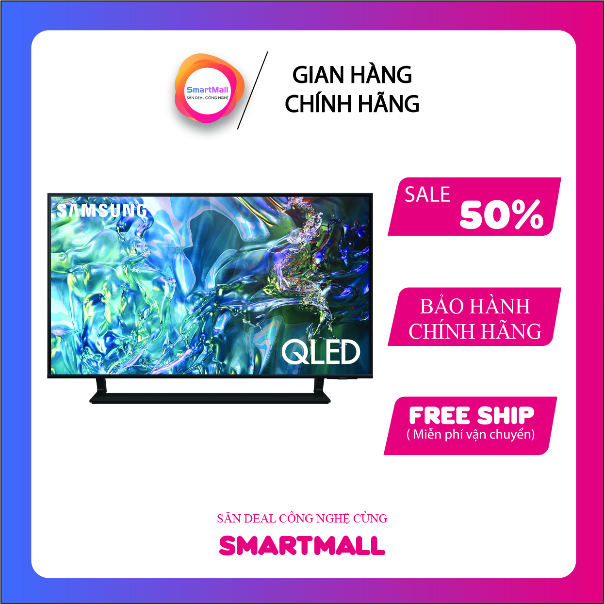 QLED Tivi 4K Samsung 43Q60DA 43 inch Smart TV QA43Q60DA QA43Q60D 43Q60D - Nâng cấp hình ảnh lên chuẩ