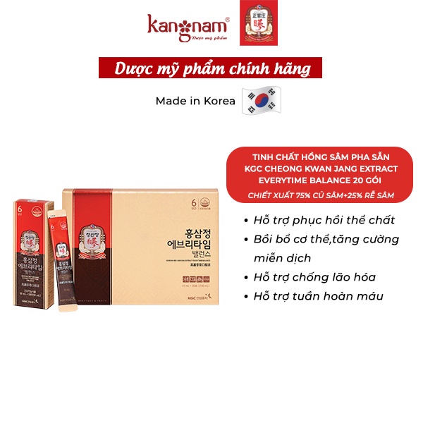 Tinh Chất Hồng Sâm Hàn Quốc Pha Sẵn KGC Cheong Kwan Chang Everytime