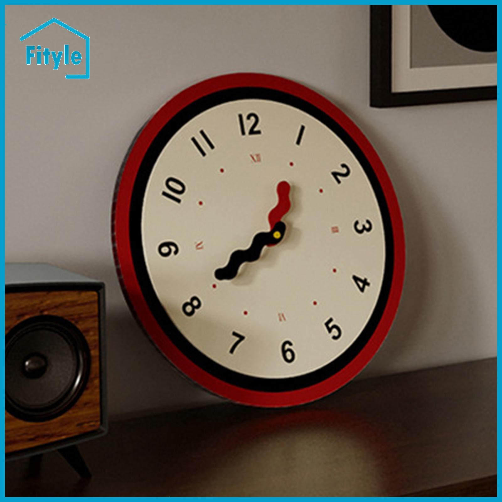 Round Wall Clock Wall Ornament Creative 12" Minimalist Decorative Clock for Bedroom Living Room Kitchen Home Decoration ราคา 2,912 บาท*ส่งฟรี