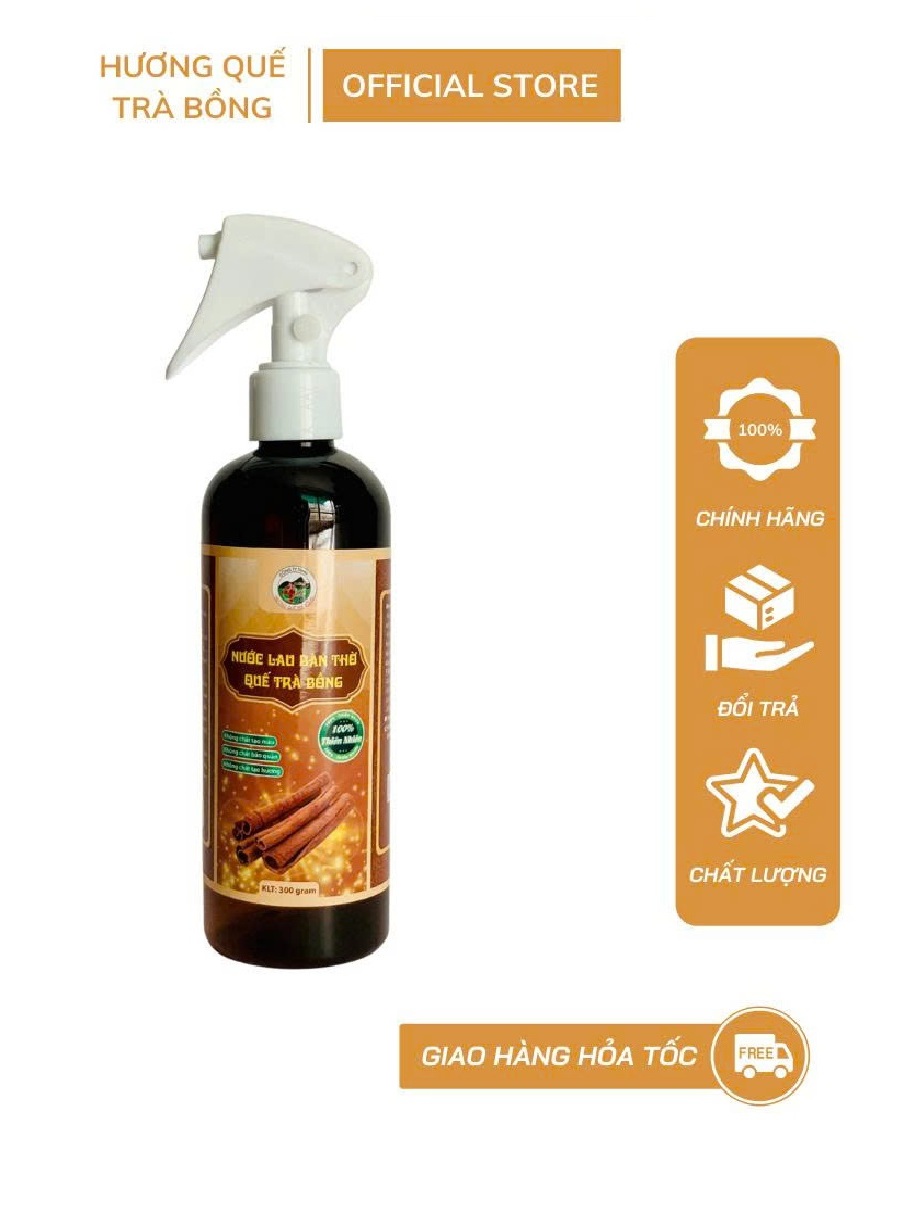 Nước Lau Bàn Thờ Hương Quế Trà Bồng 300ml