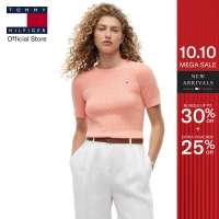 TOMMY HILFIGER Cable Knit Short Sleeve Pullover Womens