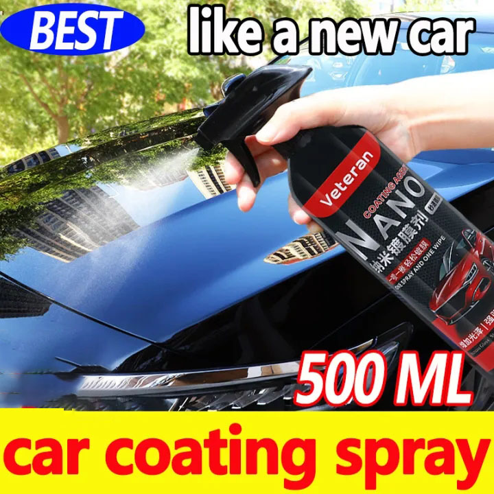 Chai xịt nano 500ml Vệ sinh Phủ bóng Chống bám nước kính cho ô tô phủ nano chống bám nước