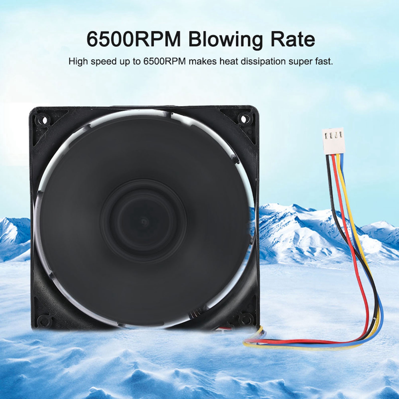 Garosa Quạt làm mát CPU tốc độ cao GOTOTOP 6500RPM 267CFM 4 pin Vòng bi kép Độ ồn thấp 70 5dBa để tản nhiệt khai thác máy tính Giá 194,000 Đồng*Miễn phí vận chuyển