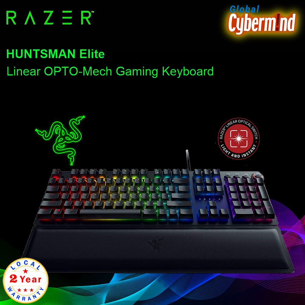 Razer Huntsman Elite OPTO Mechanical Gaming KB Linear ( Brought to you by Cybermind ) Singapore