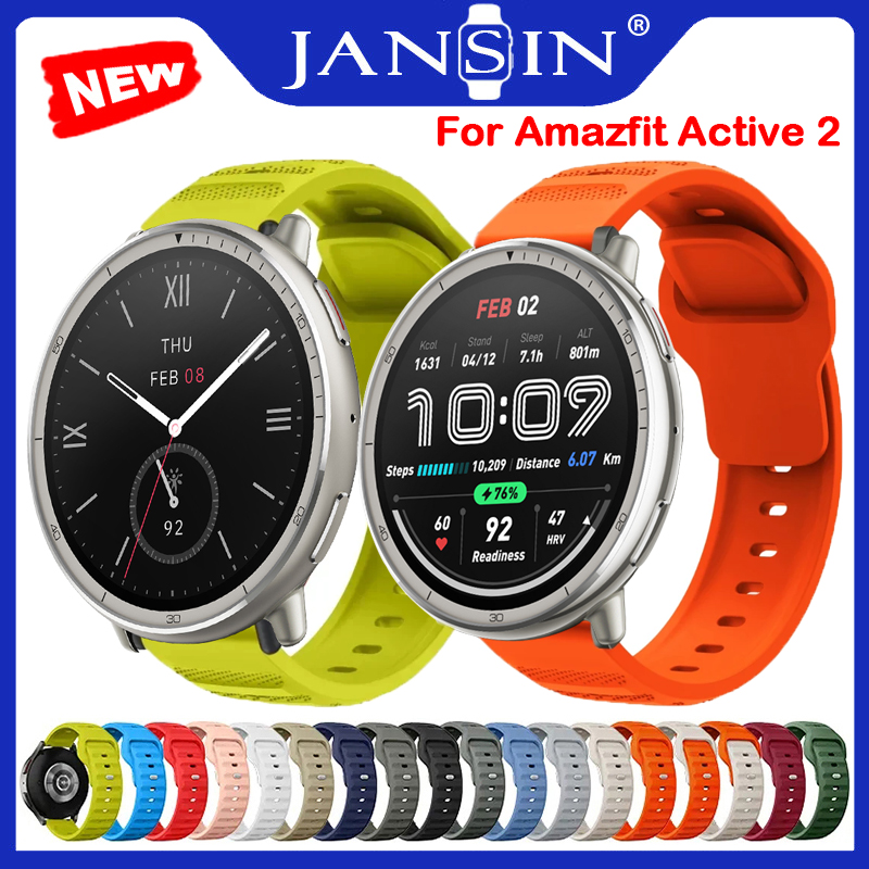 สายรัดซิลิโคน สําหรับ Amazfit Active 2 สร้อยข้อมือสายนาฬิกากีฬา สําหรับ amazfit active 2 สายสมาร์ทวอทช์ ราคา 118 บาท*ส่งฟรี