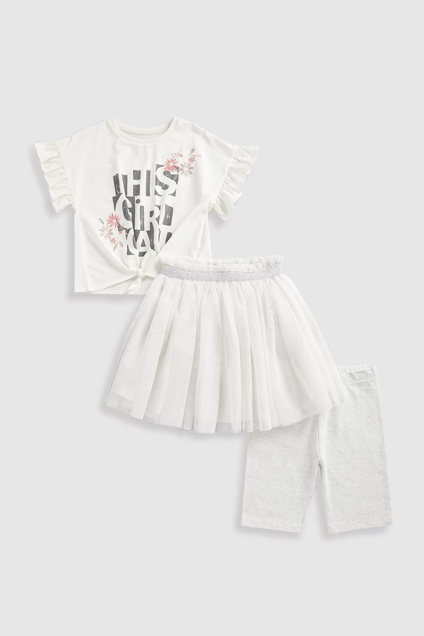 Mothercare T-Shirt, Cycling Short And Tulle Skirt Set ราคา 1,890 บาท*ส่งฟรี