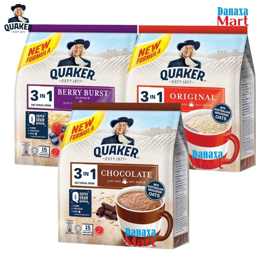 Thức Uống Yến Mạch Quaker 3IN1 Đủ Vị 420g