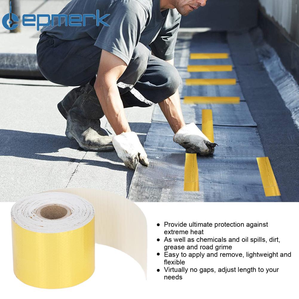 Lepmerk tự dính băng keo chắn nhiệt nhiệt băng phản chiếu chống ăn mòn đàn hồi bảo vệ 2inx32.8ft bám dính chắc giấy bạc cho ống