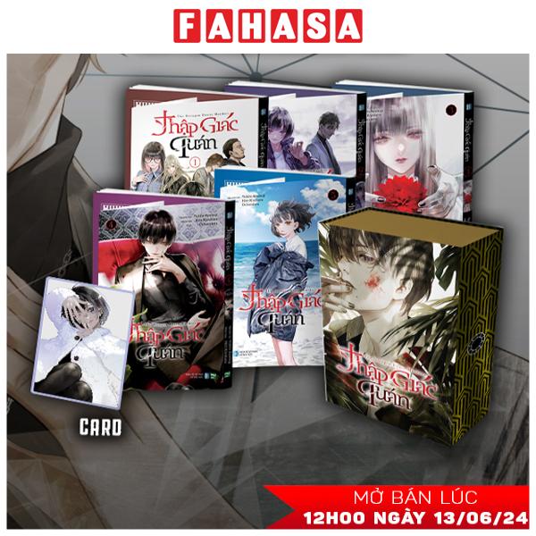 Fahasa - Boxset Manga Thập Giác Quán - The Decagon House Murders (Hộp 5 Cuốn) - Bản Đặc Biệt - Tặng Kèm 5 Bìa Áo + 1 Boxset Nam Châm + 1 Card