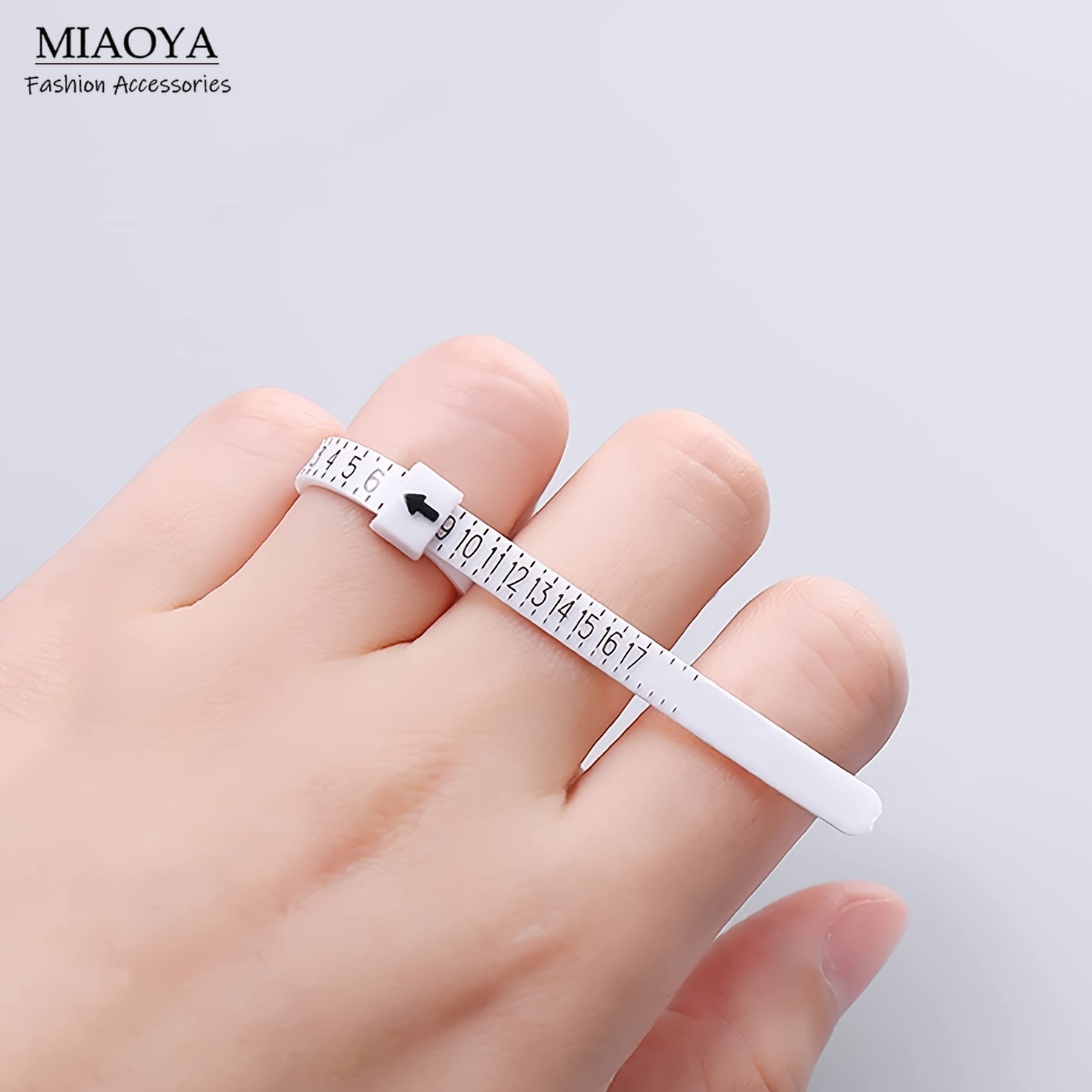 MIAOYA 1PC thước đo Nhẫn, sizer công cụ đo, tái sử dụng ngón tay kích thước thước dây, đồ trang sức Kích thước công cụ 1-17 Cỡ nhẫn