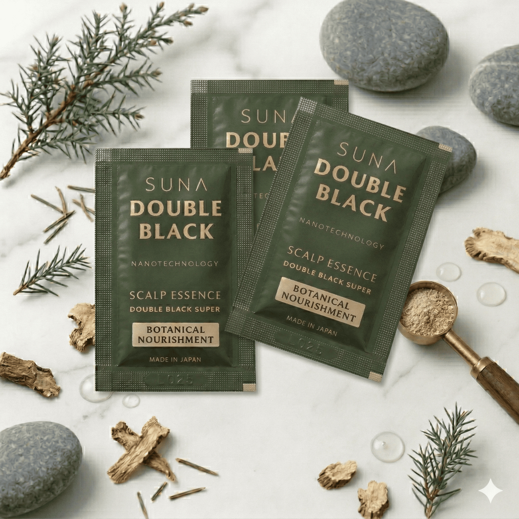[Quà Tặng] Combo 3 Gói Tinh Chất Dưỡng Đen Tóc SUNA Scalp Essence Double Black [Hương Lavender & Rosemary]-3ml