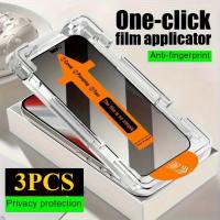 3 chiếc kính cường lực chống nhìn trộm vỏ bảo vệ màn hình cho iPhone 17 Air 15 16 14 17 Pro Max 11 12 13 Mini Pro 14 Plus XR XS Max Kính bảo vệ