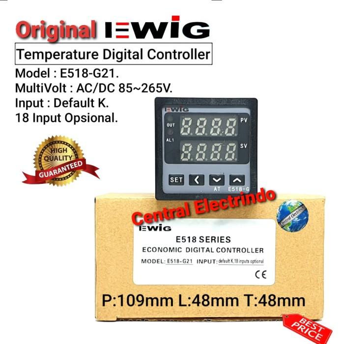 TEMPERATURE CONTROL/THERMO CONTROL EWIG E508-G 48X48. AC/DC 85~265V. - Elvoir Store Harga  432,000 Ringgit*Penghantaran Percuma