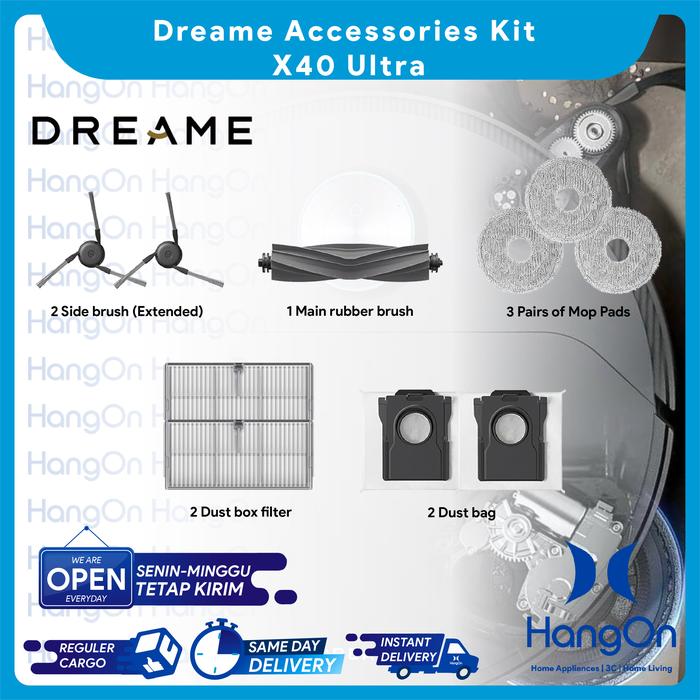 DREAME ACCESSES KIT X40 ULTRA ROBOT VACUUM CLEANER Giá 2,482,000 Đồng*Miễn phí vận chuyển