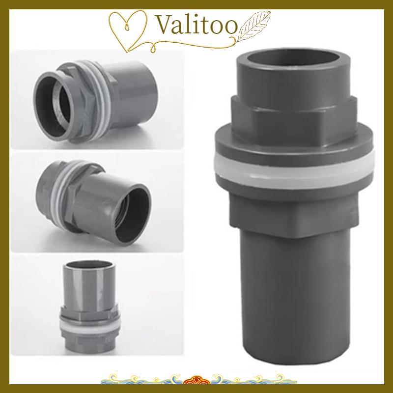 [Valitoo] 2 chiếc đầu nối PVC ống thoát nước bể cá dày 20 25 32 mm ống thoát nước trong vườn đầu nối đầu vào bể cá cho bể cá