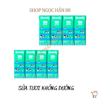 COMBO 2 Lốc Sữa Tươi Tiệt Trùng VINAMILK 100% ( 8 Hộp x 180ml)
