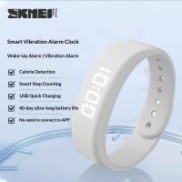 SKMEI นาฬิกาอัจฉริยะพร้อมสายรัดสร้อยข้อมือซิลิโคนอิเล็กทรอนิกส์นาฬิกานาฬิกาจับเวลาเดินเป็นของขวัญเงียบ TC-5สร้อยข้อมือกีฬาจากร้าน SKMEI
