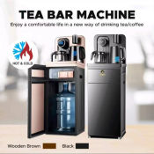 Hot and cold water dispenser with tea brewing function