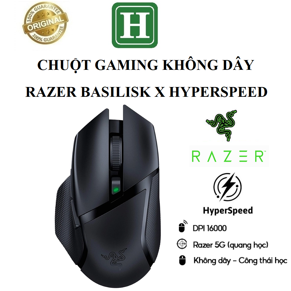 Chuột Chơi Game Không Dây - Razer Basilisk X HyperSpeed Wireless Like new hàng chính hãng BH 6 tháng