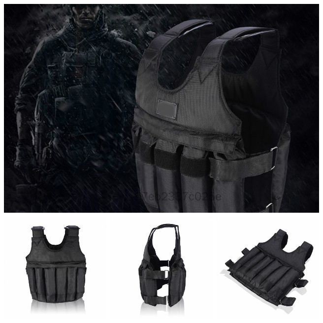 20Kg/50Kg Tải Trọng Áo Vest Quyền Anh Chạy Sling Tập Luyện Tập Thể Dục Có Thể Điều Chỉnh Áo Khoác Cát Quần Áo E-L-VN