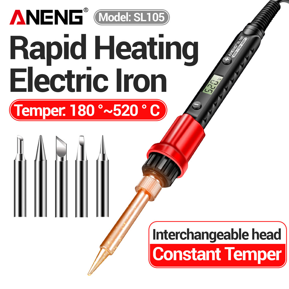 ANENG SL105 110V 240V Electric Soldering Fast Welding Equipment /EU Plug Solder Heat Repair Tool With Solder Tin Tip