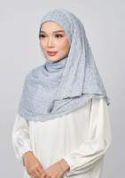 Bokitta Monogram Microchip- Printed Plus Crinkled Chiffon