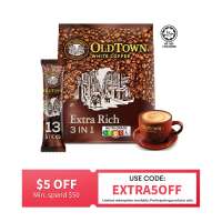 Old Town Extra Rich Instant 3 In1 Premix White Coffee 13 Sticks [Packaging May Vary]