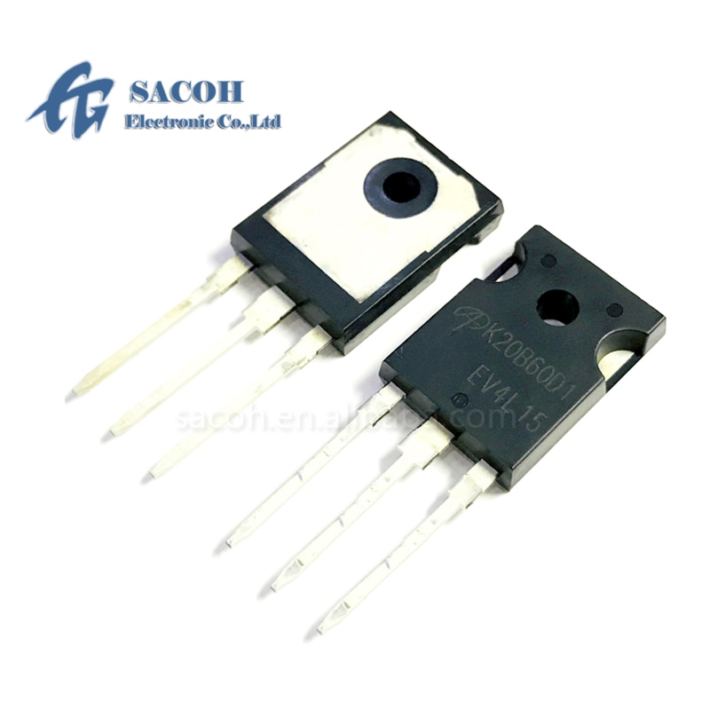 New 10pcs/lot aok20b60d1 k20b60d1 or aok20b65m1 aok20b60m2 or aok10b60d or aok5b60d to-247 20a 600v igbt transistor