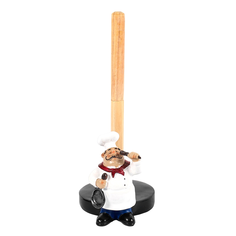 L7【Latest model】 Resin Chef Double-Layer Paper Towel Holder Figurines Home Cake Shop Restaurant Crafts Decoration Ornament ราคา 666 บาท*ส่งฟรี