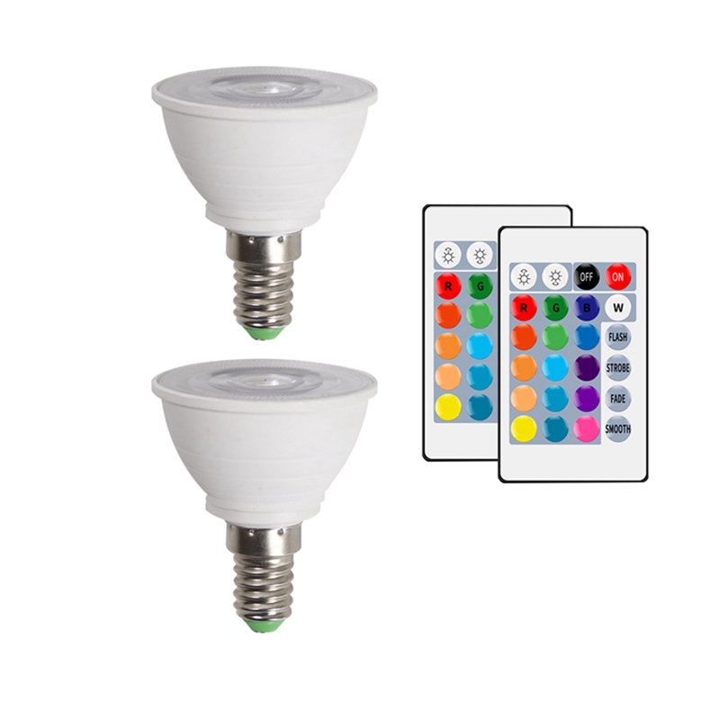 E14 LED Lamp Smart Light Bulb Color Spotlight Neon Sign RGB with