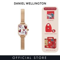 Daniel Wellington Hello Kitty x André Watch Gift Set Quadro Mini - Women Watch Gift Set Stainless Steel Mesh Strap Limited Edition DW Official Authentic Original