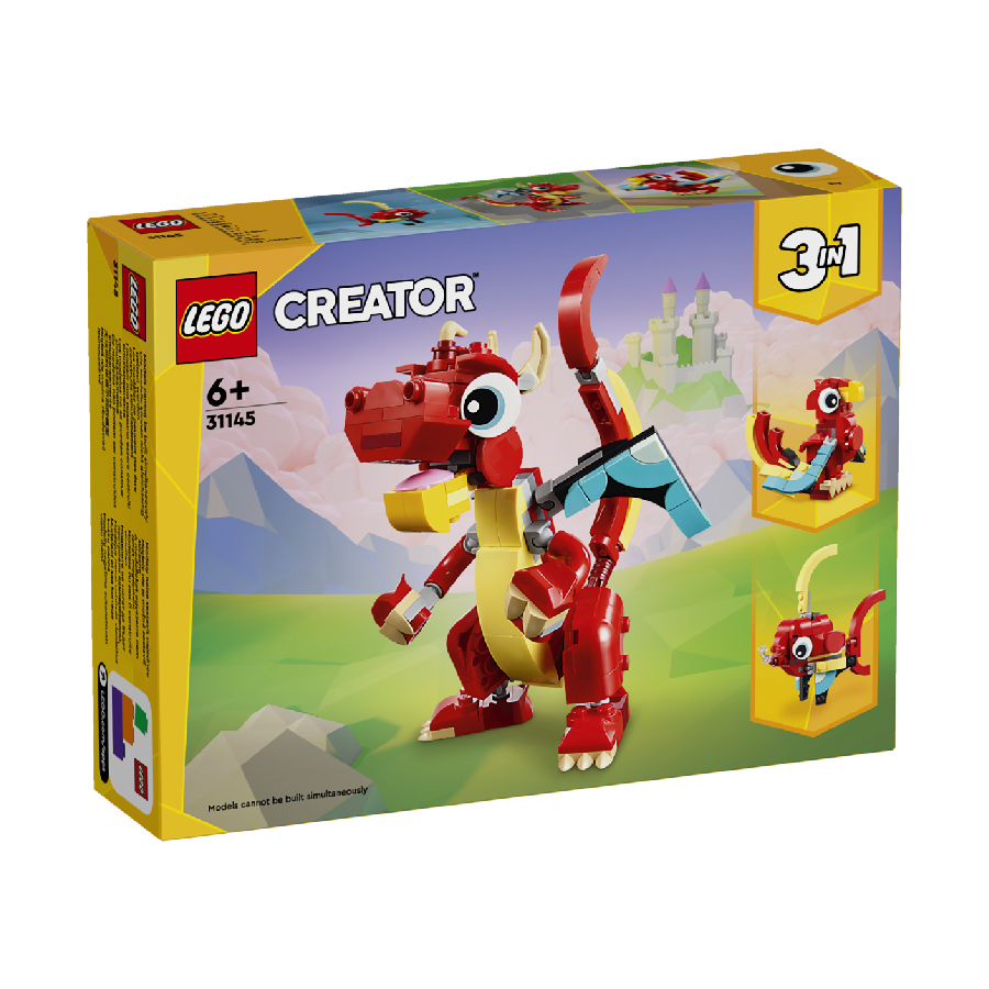 Đồ Chơi Lắp Ráp Rồng Đỏ May Mắn LEGO CREATOR 31145 149 chi tiết