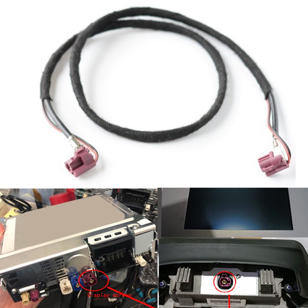 [Phong cách thời trang tự động] Cáp nối trưng bày máy chủ cho xe hơi BMW cho xe hơi dây video LVD 12V