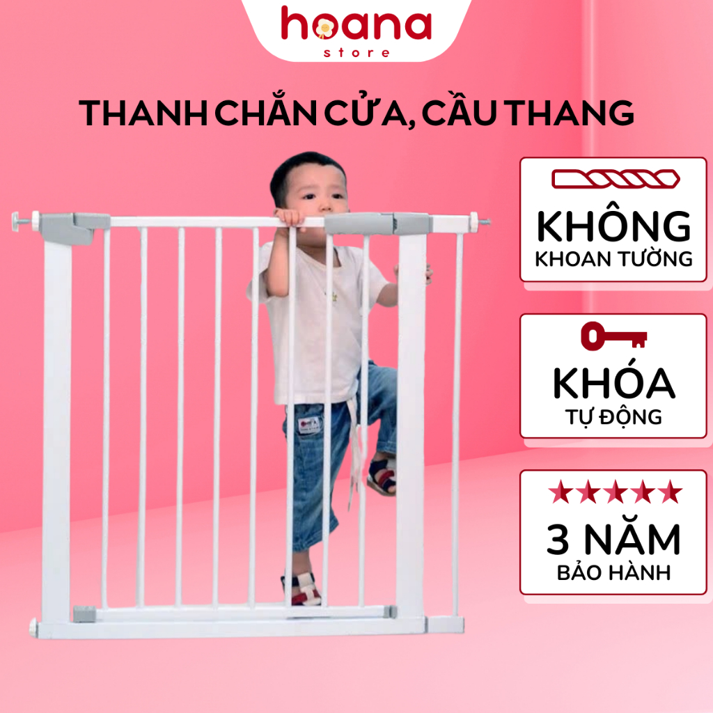   HOẢ TỐC  Thanh chắn cầu thang Thanh chắn cửa An Phát không khoan đục cao 78cm an toàn cho trẻ nhỏ 