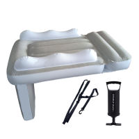 Toddler Airplane Bed Toddler Air Mattress Portable Kids Air Mattress with Seat Belt Inflator Pump for Travel Foldable Inflatable Sleeping Bed for Toddlers Boys Girls Perfect for Airplane Train Car
