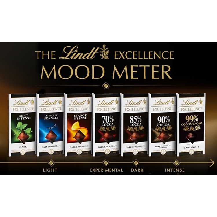 Kẹo Socola Đen Thanh Lindt EXELLENCE