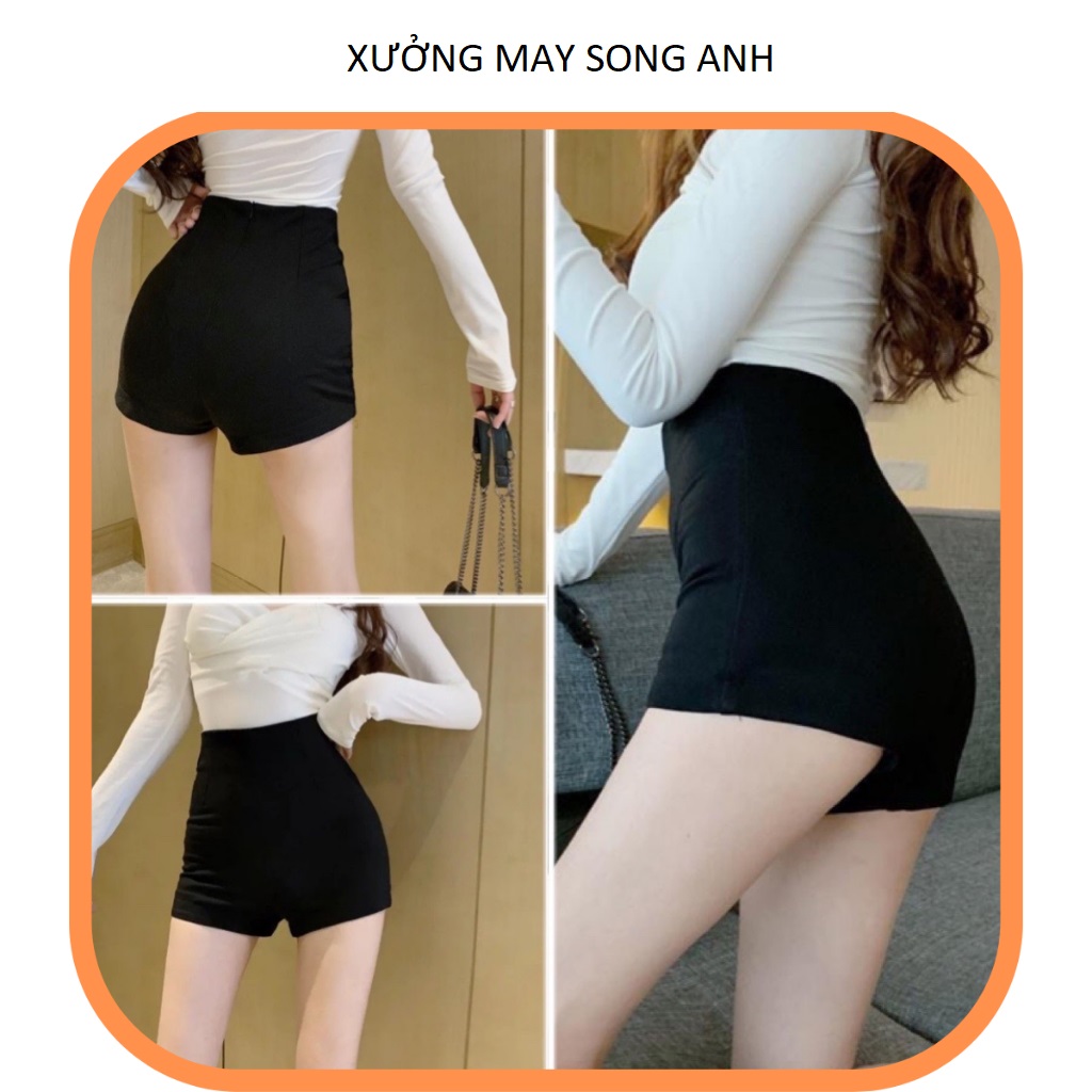 Quần Short Nữ Dance Lưng Cao Co Dãn Vải Umi Hàn cao cấp Có Bigsize 75KG, Quần Đùi Cạp Khoá Tôn Dáng Cho Nữ Lên From Xinh