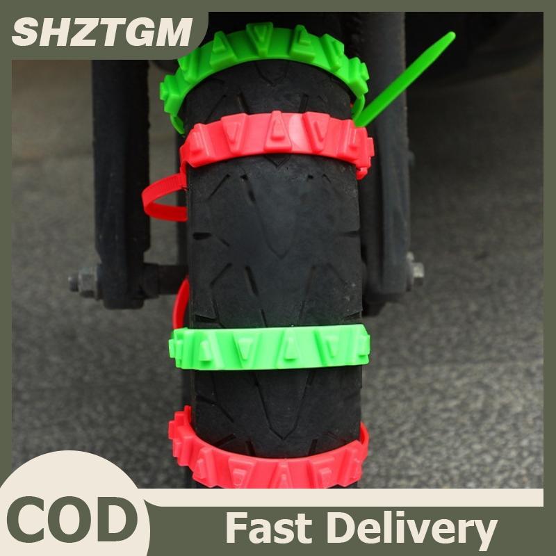 SHZTGM 10 20 Dây Xích tuyết chống trượt cho xe máy xe đạp bánh xe mùa đông Dây Xích Lốp xe chống trượt dây xích khẩn cấp cho xe máy
