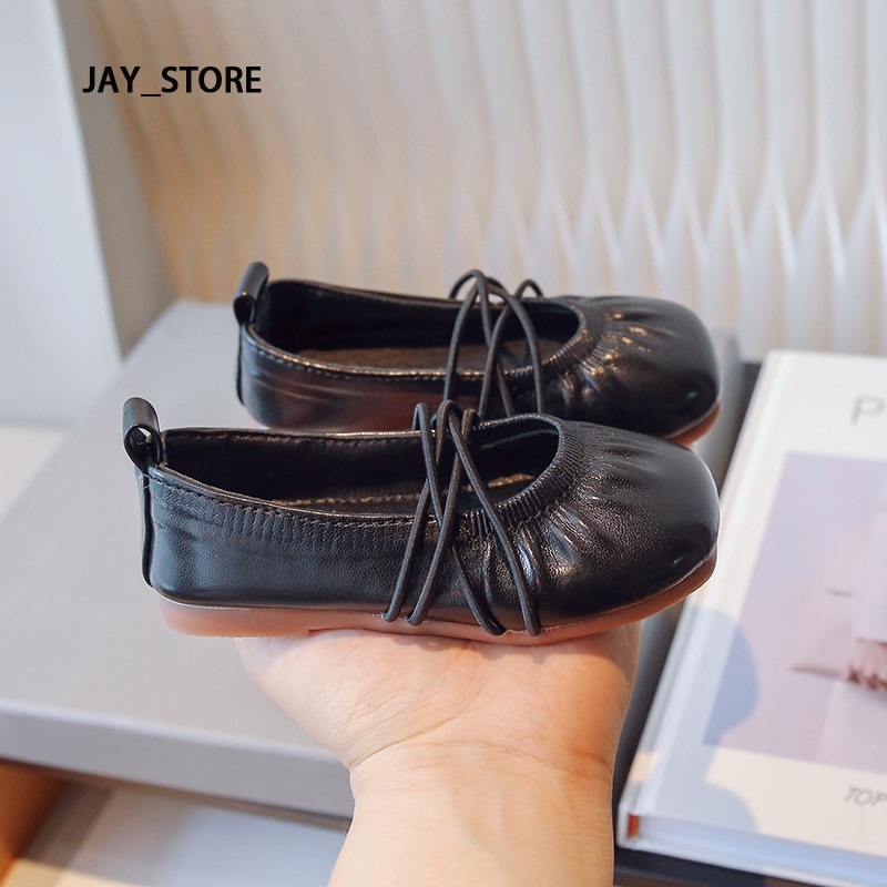 RUICHE Soft and breathable leather doll shoes, retro style, suitable for girls ราคา 163 บาท*ส่งฟรี