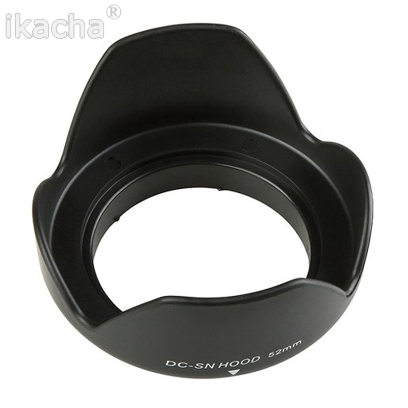 52mm hoa mui xe cho Nikon D5200 D5100 D3100 D3200 D3000 và 18-55mm 55-200mm Máy ảnh nhựa essories