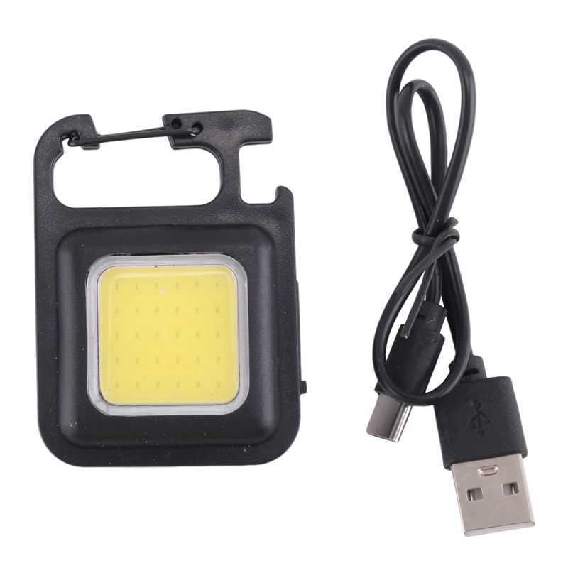 【Latest model】Camping Keychain Light Multi-Function Work Light Magnetic Work Light Red and Blue Flashing Mini Flashlight Outdoor