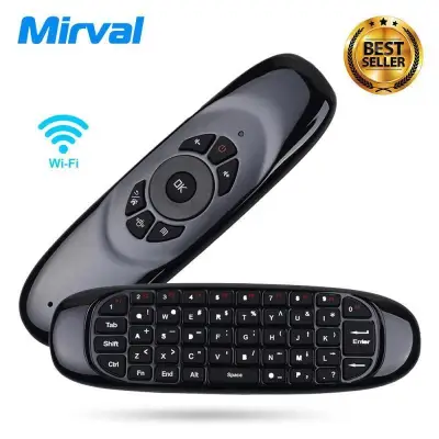 Mirval Fly Air Mouse C120 Wireless Game Keyboard Android Remote Controller Rechargeable 2.4Ghz Keyboard for Smart Tv Mini PC