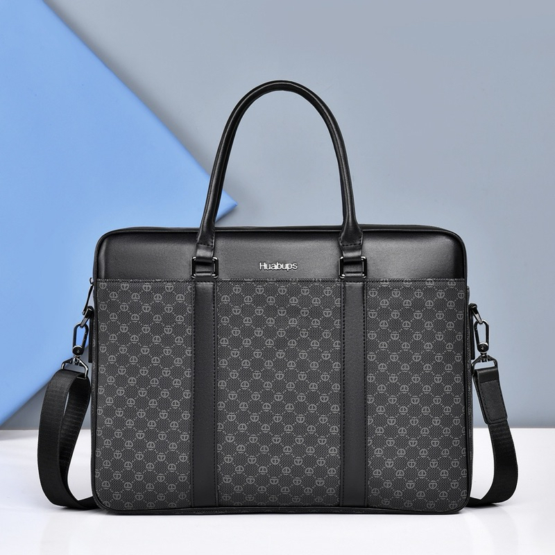 San Leather 0907 High Quality Leather Office Briefcase. Men's Leather Handbag.