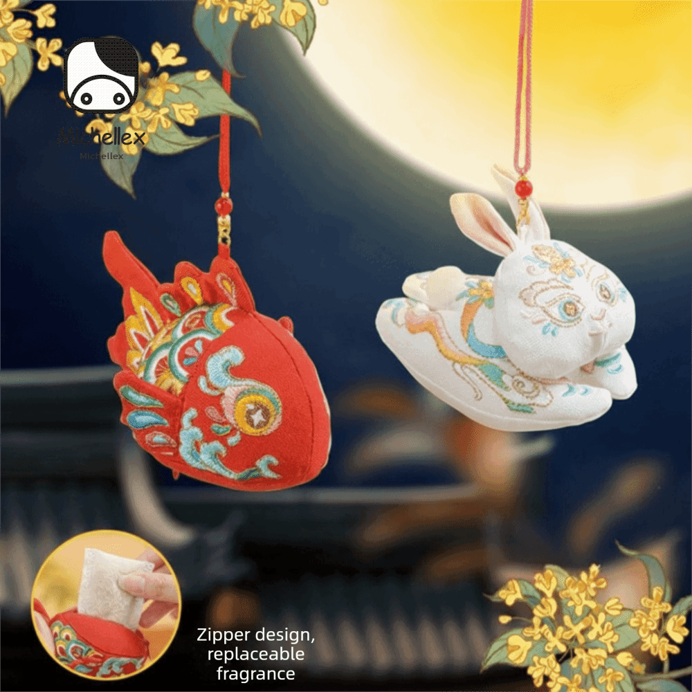 SIRENXI สไตล์จีน จี้รูปปู 3D สามมิติ ของตกแต่งซองหอมสร้างสรรค์ สร้างสรรค์ ชุดของขวัญ เทศกาลไหว้พระจันทร์ ราคา 352 บาท*ส่งฟรี