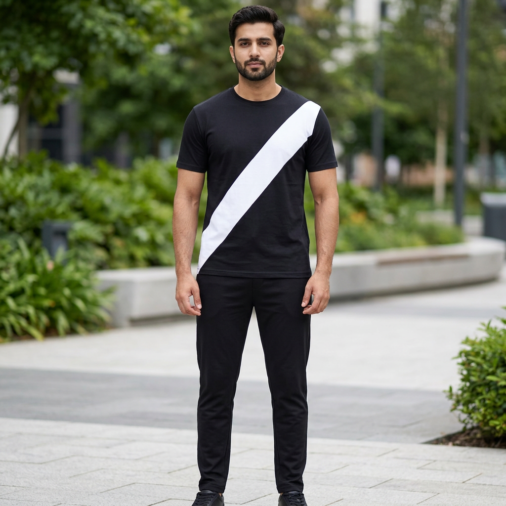 Colorblock Men Summer Track Suit 1367