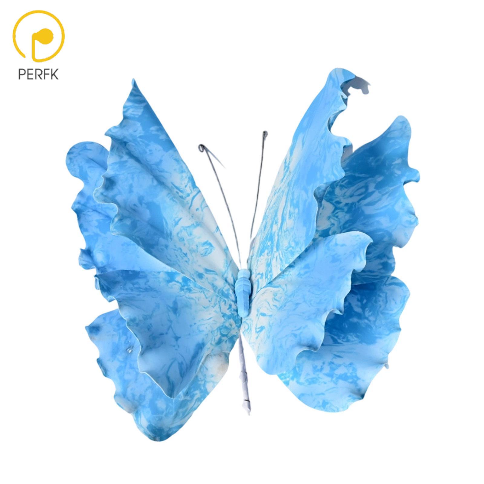 Perfk 3D Butterfly Wedding Decoration Wall Decor Ornament Large Photo Prop Fake Butterfly for Bedroom Living Room Birthday Event ราคา 198 บาท*ส่งฟรี