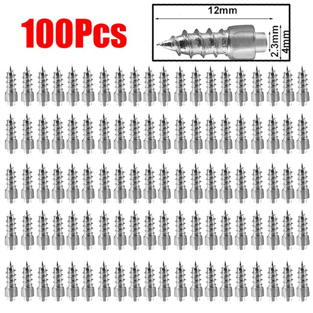 100 cái Lốp Xe Hơi đinh tán chống trượt đinh ốc vít xe máy đa năng xe đạp xe tải off-road lốp chống băng gai tuyết duy nhất lốp Cleats