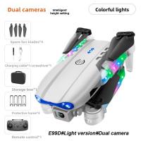 MARINI Đơn/Đôi  mini E88D E99D. Phiên bản chiếu sáng Đồ chơi trực thăng điều khiển từ xa  WiFi FPV góc rộng  gấp gọn giữ độ cao HD