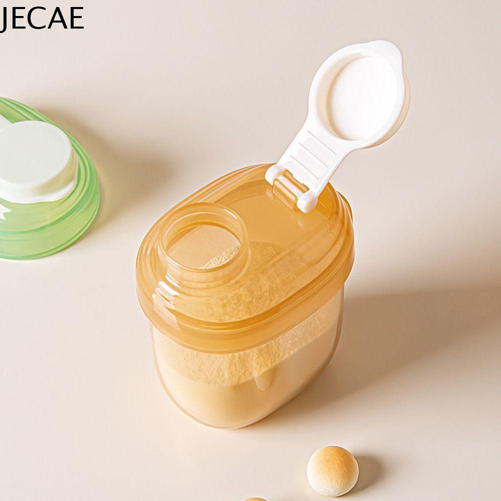 JECAE Hộp cơm trưa cho ăn Hộp sữa bột cho bé Ngũ cốc thiết yếu Với thìa sữa bột Hộp đựng đồ ăn nhẹ cho trẻ nhỏ Đơn giản Sữa bột Hộp Bảo Quản Thực Phẩm Trẻ mới biết đi