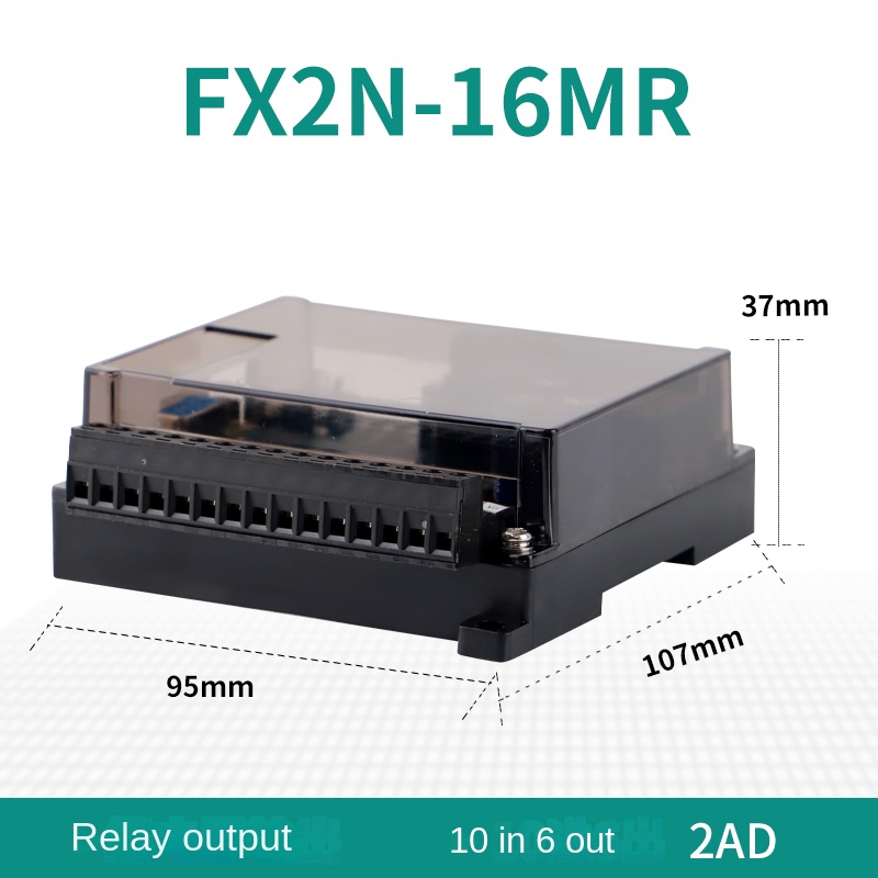 [FX2N] PLC5 FX2N-16MR 8 input 8 output relay 2ad | Tùy chọn FX2N-10/16/20/24/32MR/MT | 2AD | Relay/Transistor | 6-16 I/O | Tự Động Hóa Công Nghiệp